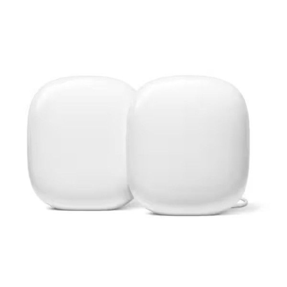 Google Nest Wi-fi Pro Wi-Fi 6E - 2-pack( GA03689-US) Router Snow-New